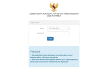 Tablet Screenshot of intranet.ekon.go.id